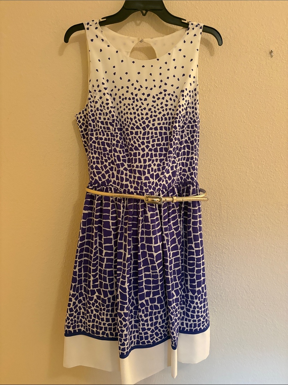 Eliza J dress blue and white size 14